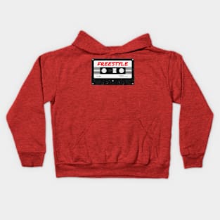 Retro 80s Music Freestyle Mixtape Red Kids Hoodie